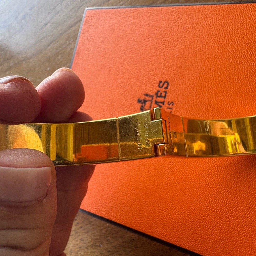 Unique Hermes Muti Colored and Gold bracelet - Picture 6 of 8